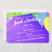 HammyVille - Carte d'invitation à l'anniversaire d (Dos)