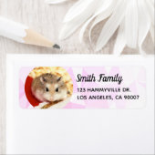 Hammyville - Cute Hamster Cool Geometric Etiket (Insitu)