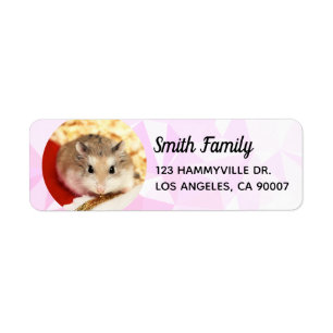 Hammyville - Cute Hamster Cool Geometric Etiket