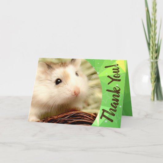 Hammyville - Cute Hamster Dank je Bedankkaart (Voorkant)
