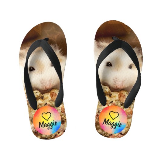 HammyVille - Cute Hamster Kinder Teenslippers (Voetbed)