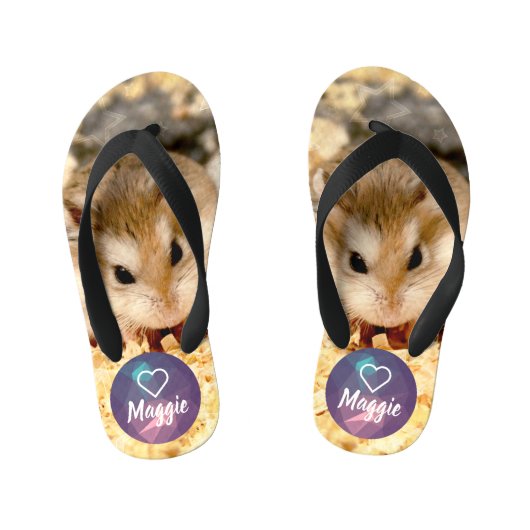 HammyVille - Cute Hamster Kinder Teenslippers (Voetbed)