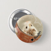 Hammyville - Cute Hamster Ronde Button 5,7 Cm (Voorkant /achterkant)
