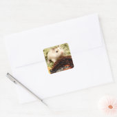 Hammyville - Cute Hamster Vierkante Sticker (Envelop)