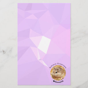 Hammyville - Kute Hamster met Motivatie Citaat Briefpapier