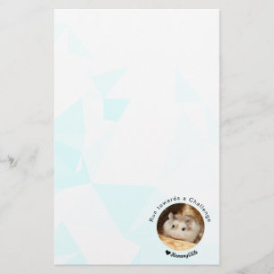 Hammyville - Kute Hamster met Motivatie Citaat Briefpapier