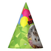 Hammyville - Schattigee Hamster Lime Groene Parelt Feesthoedjes (Links)