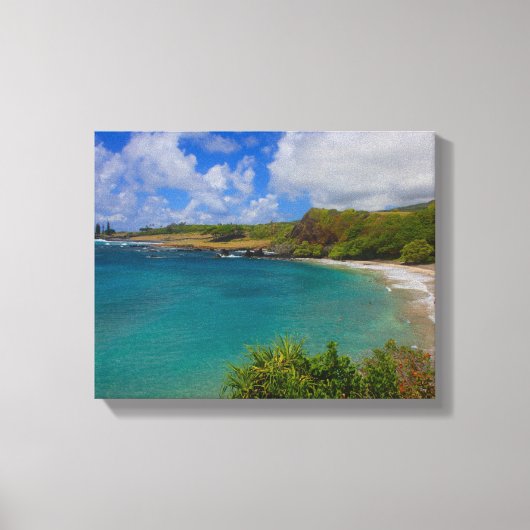 Hamoa Beach Hawaii Canvas kunst aan de muur (Voorkant)