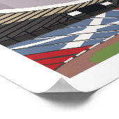 Hampden Park, Glasgow. Affiche du stade (Coin)