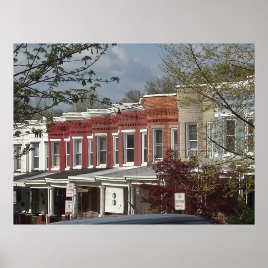 Hampden Rowhouse - groot Poster (Voorkant)