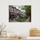 Hampden Rowhouses Poster (Keuken)
