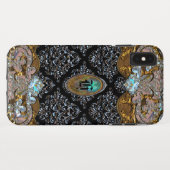 Hampershire Elegant Unique Monogram Case-Mate iPhone Case (Achterkant (horizontaal))