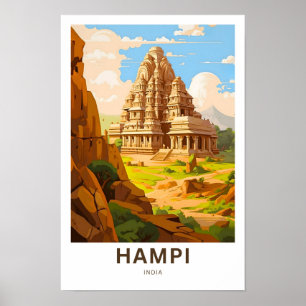 Hampi India Reisprint Poster