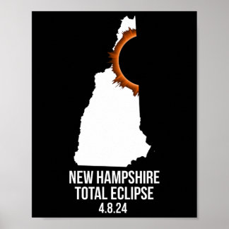 Hampshire Eclipse Idee Mannen#39; s New Hampshire Poster