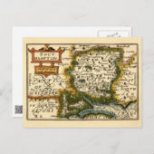 Hampshire, Southampton County England Carte histor (Devant / Derrière)