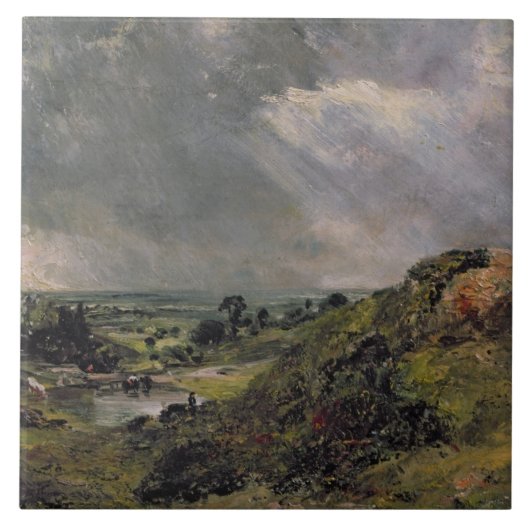 Hampstead Heath, Branch Hill Pond, 1828 Tegeltje (Voorkant)