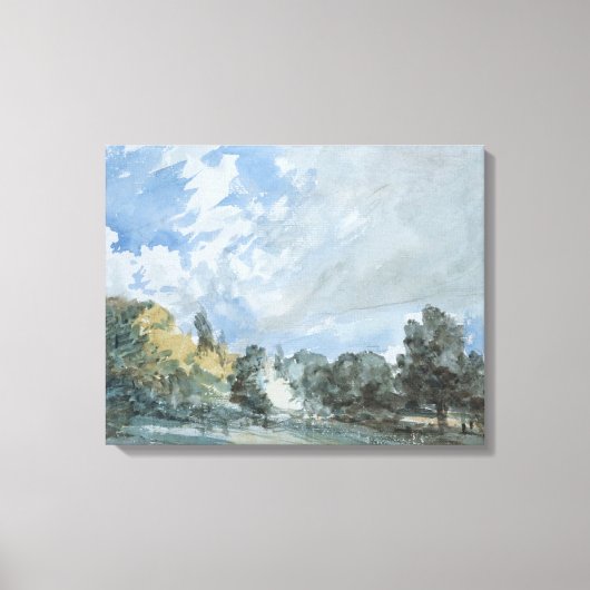 Hampstead Heath (door John Constable) Canvas Afdruk (Voorkant)
