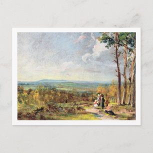 Hampstead Heath Towards Harrow, 1821 (oil) Briefkaart