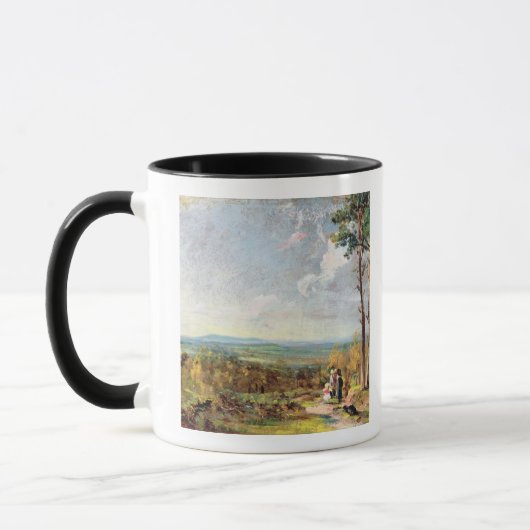 Hampstead Heath Towards Harrow, 1821 (oil) Mok (Links)