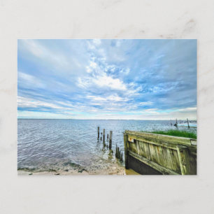 Hampton Bays Long Island Wolken Zand Oceaan Briefkaart
