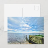 Hampton Bays Long Island Wolken Zand Oceaan Briefkaart (Voorkant / Achterkant)