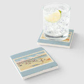  Hampton Beach Briefkaart Stenen Onderzetter (Zijkant)