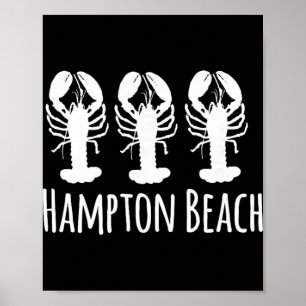 Hampton Beach New Hampshire Kreeft Nautische Kust Poster