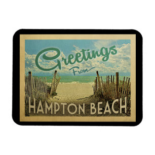 Hampton Beach Vintage Travel Magneet