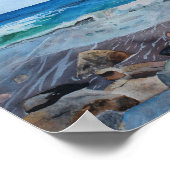 Hampton Beach Waterverf Archiving Print (Hoek)