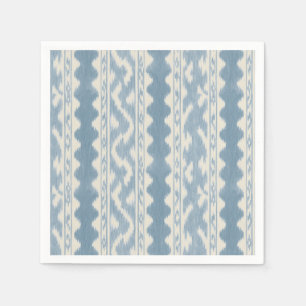 Hampton Blue Ikat Streep, Bar Kar Servet