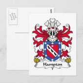 Hampton Family Crest Briefkaart (Voorkant / Achterkant)