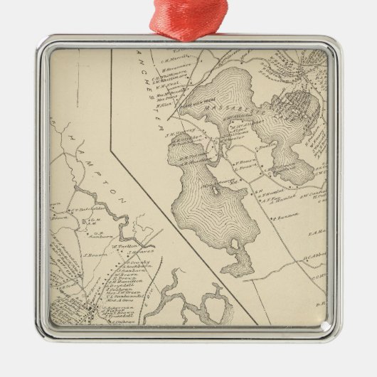 Hampton Herfsten, Auburn Metalen Ornament (Voorkant)