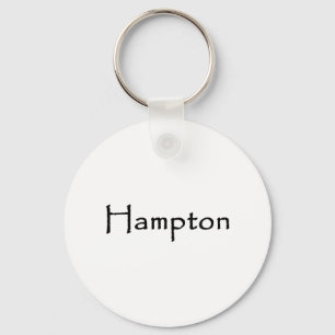 Hampton Text Logo Sleutelhanger