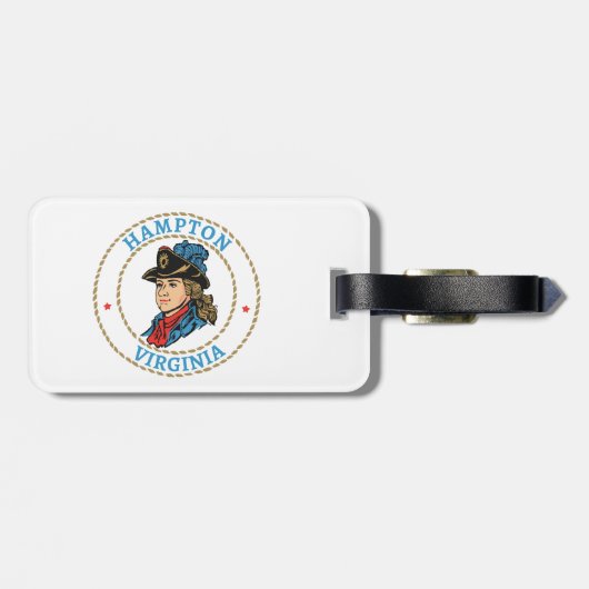 Hampton Virginia Colonial Bagagelabel (Achterkant horizontaal)