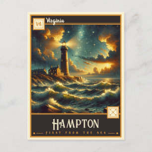 Hampton, Virginie   Carte postale Vintage