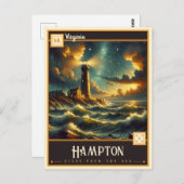 Hampton, Virginie | Carte postale Vintage (Devant / Derrière)