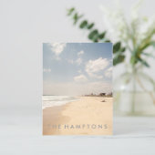 Hamptons Beach BRIEFKAART (Staand voorkant)