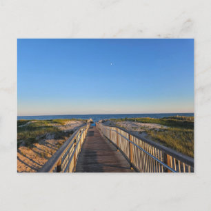 Hamptons Beach Sand Ocean Boardwalk Briefkaart