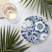 Hamptons Blauw Wit Zandsteen Onderzetter