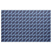 Hamptons Navy Blue Hydrangeas Floral Pattern Stof (Yard (91,4 cm))
