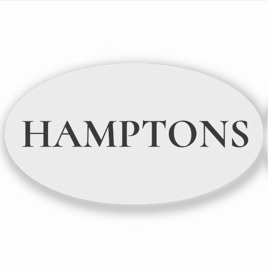 Hamptons Preppy Coastal Custom-Cut Vinyl Sticker (Devant)