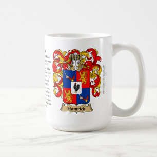 Hamrick, de Oorsprong, de Betekenis en de Crest Koffiemok