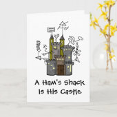 Ham's Castle Shack Carte de voeux Customisez-le! (Fleur jaune)