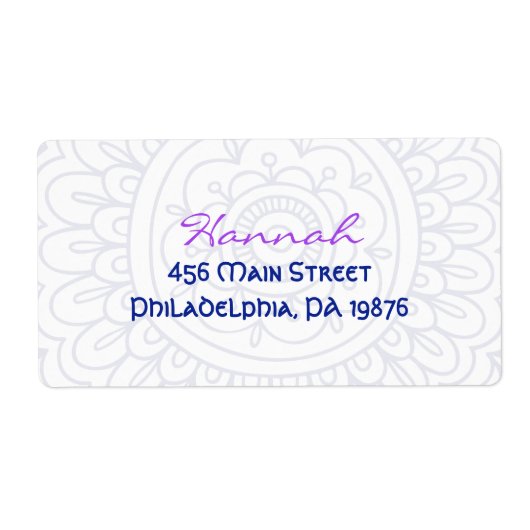 Hamsa Bat Mitzvah Uitnodiging Etiket (Voorkant)