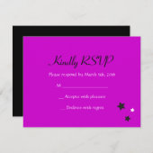 HAMSA BEAUTY Bat mitzvah - Carte de réponse (Devant / Derrière)