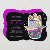 HAMSA BEAUTY Bat mitzvah Invitation (Devant / Derrière)