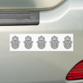 Hamsa Bumpersticker (Op auto)