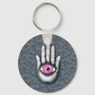 Hamsa Button Sleutelhanger