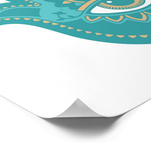 Hamsa derde oog poster (Hoek)