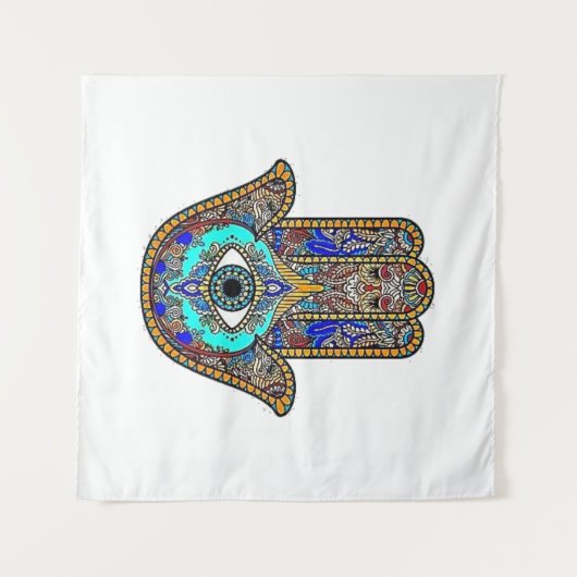 Hamsa Design Backdrop Wandkleed (Voorkant (horizontaal))
